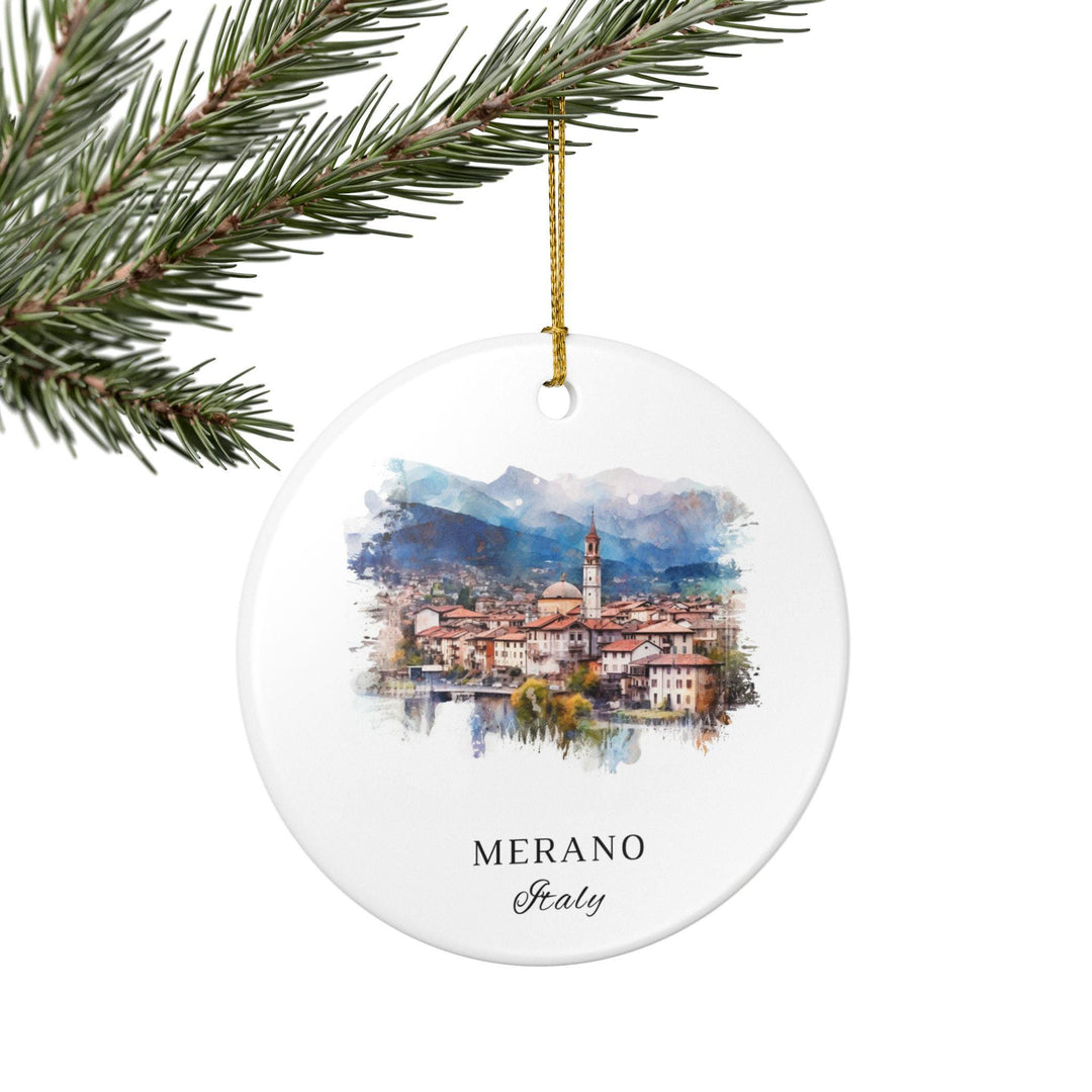 Merano Italy Ornament: Unique Merano Souvenir, Merano IT Xmas Decor, and Authentic Merano Italy Gift