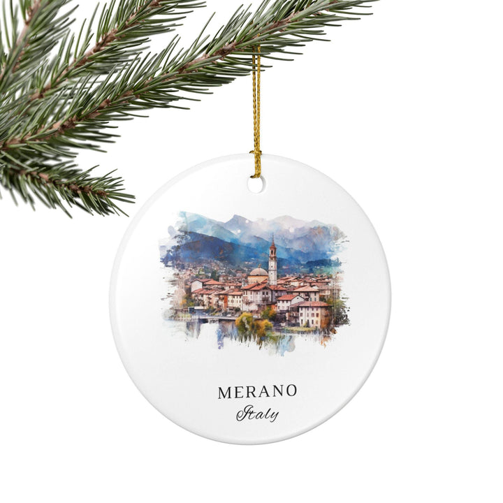 Merano Italy Ornament: Unique Merano Souvenir, Merano IT Xmas Decor, and Authentic Merano Italy Gift