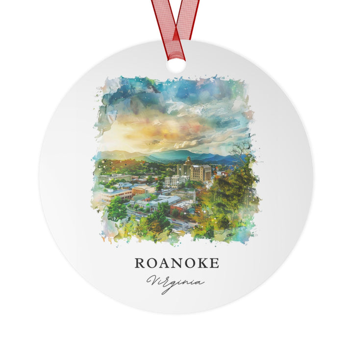 Roanoke VA Ornament: Unique Roanoke Souvenir, Roanoke Virginia Xmas Decor, and Authentic Roanoke Virginia Gift