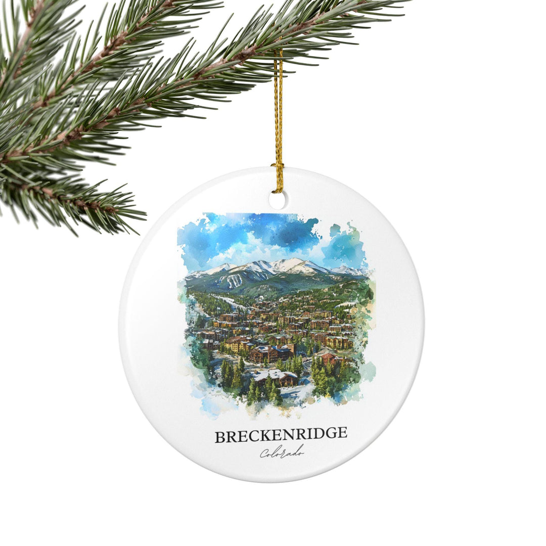 Breckenridge Ornament: Unique Breckenridge CO Souvenir, Breckenridge Xmas Decor, and Authentic Breckenridge Ski Gift