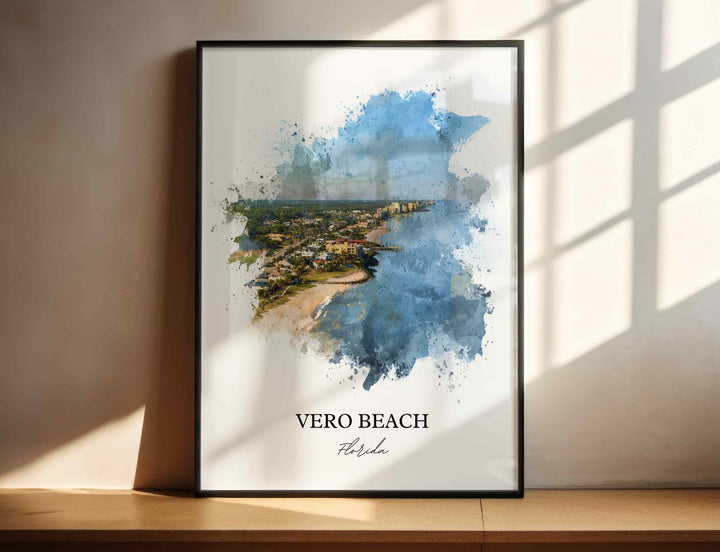 Vero Beach, FL – Watercolor Art Print