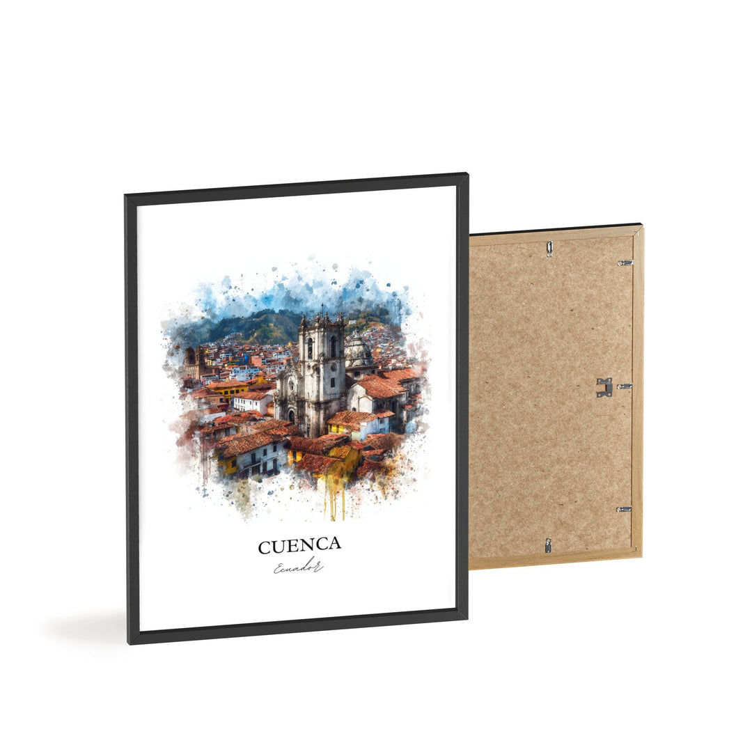 Cuenca, Ecuador – Watercolor Art Print