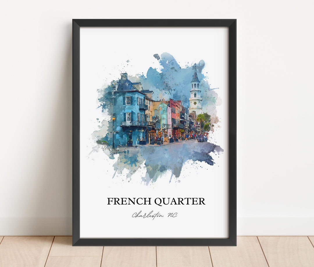 Charleston, South Carolina, USA – Watercolor Art Print