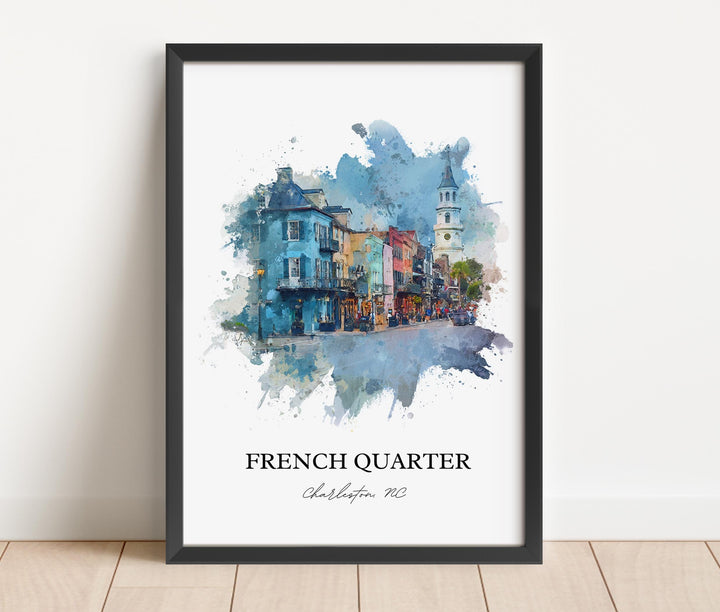 Charleston, South Carolina, USA – Watercolor Art Print