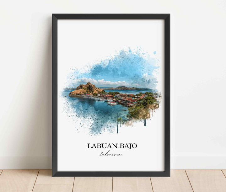 Labuan Bajo, Indonesia – Watercolor Art Print
