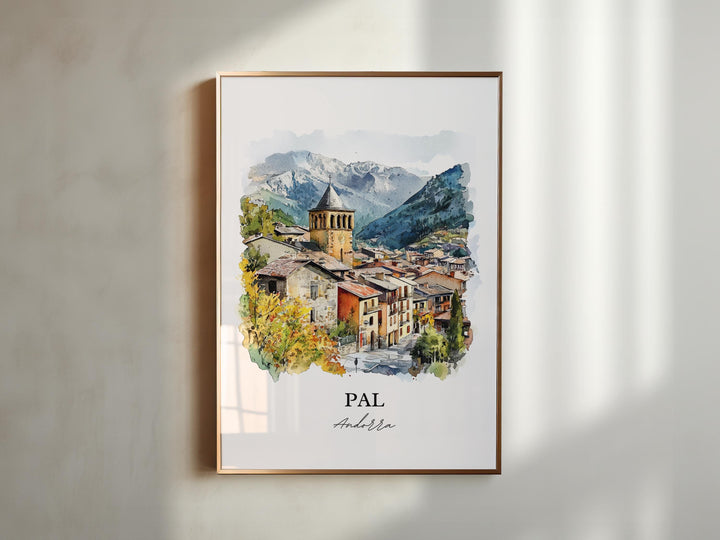 La Massana, Andorra – Watercolor Art Print
