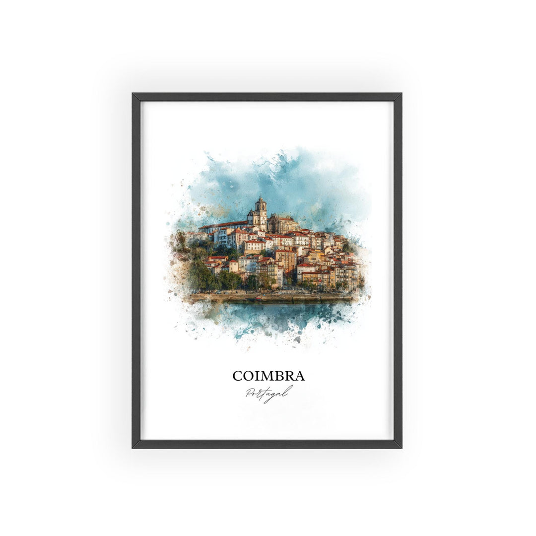 Coimbra, Portugal – Watercolor Art Print