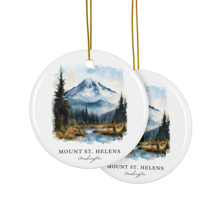 Mount St. Helens Ornament: Unique Mount St Helens Souvenir, Washington Xmas Decor, and Authentic Mount St. Helens Gift