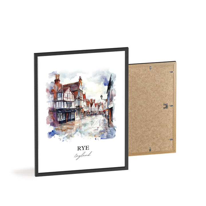 Rye England Wall Art, Rye Print, East Sussex Watercolor, Rye England Gift, Travel Print, Travel Poster, Housewarming Gift