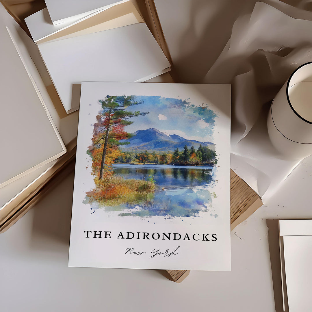 Adirondacks Wall Art - New York Print