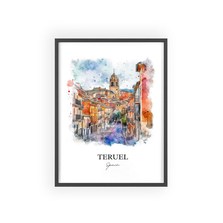 Teruel Spain Travel Print Wall Art Teruel Wall Hanging Home Décor Aragon Region Gift Art Lovers Spain Art Lover Gift Teruel Poster