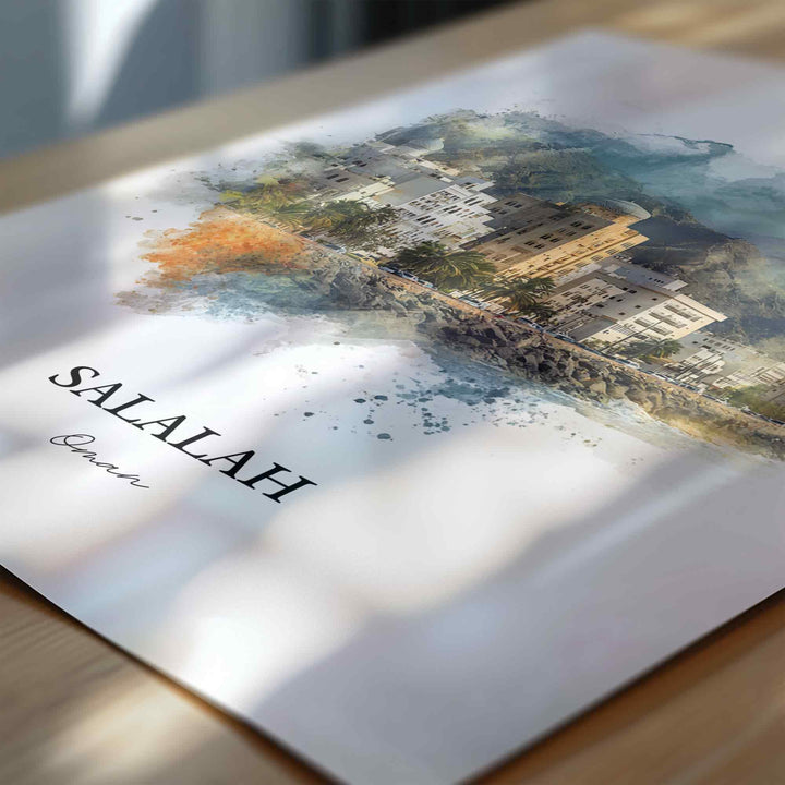 Salalah, Oman – Watercolor Art Print