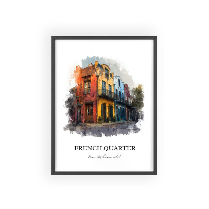 New Orleans, Louisiana, USA – Watercolor Art Print