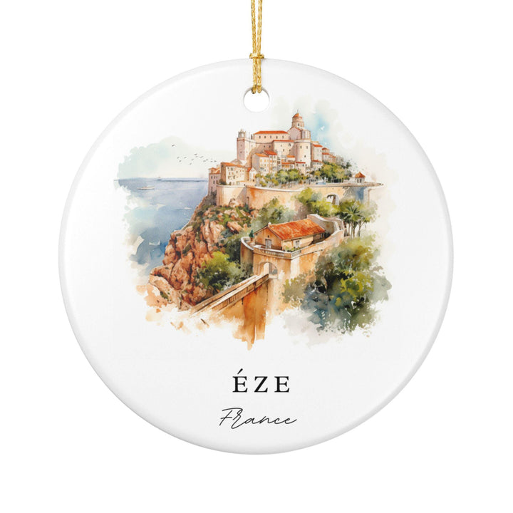 Eze France Ornament: Unique Éze France Souvenir, France Xmas Decor, and Authentic Éze France Gift