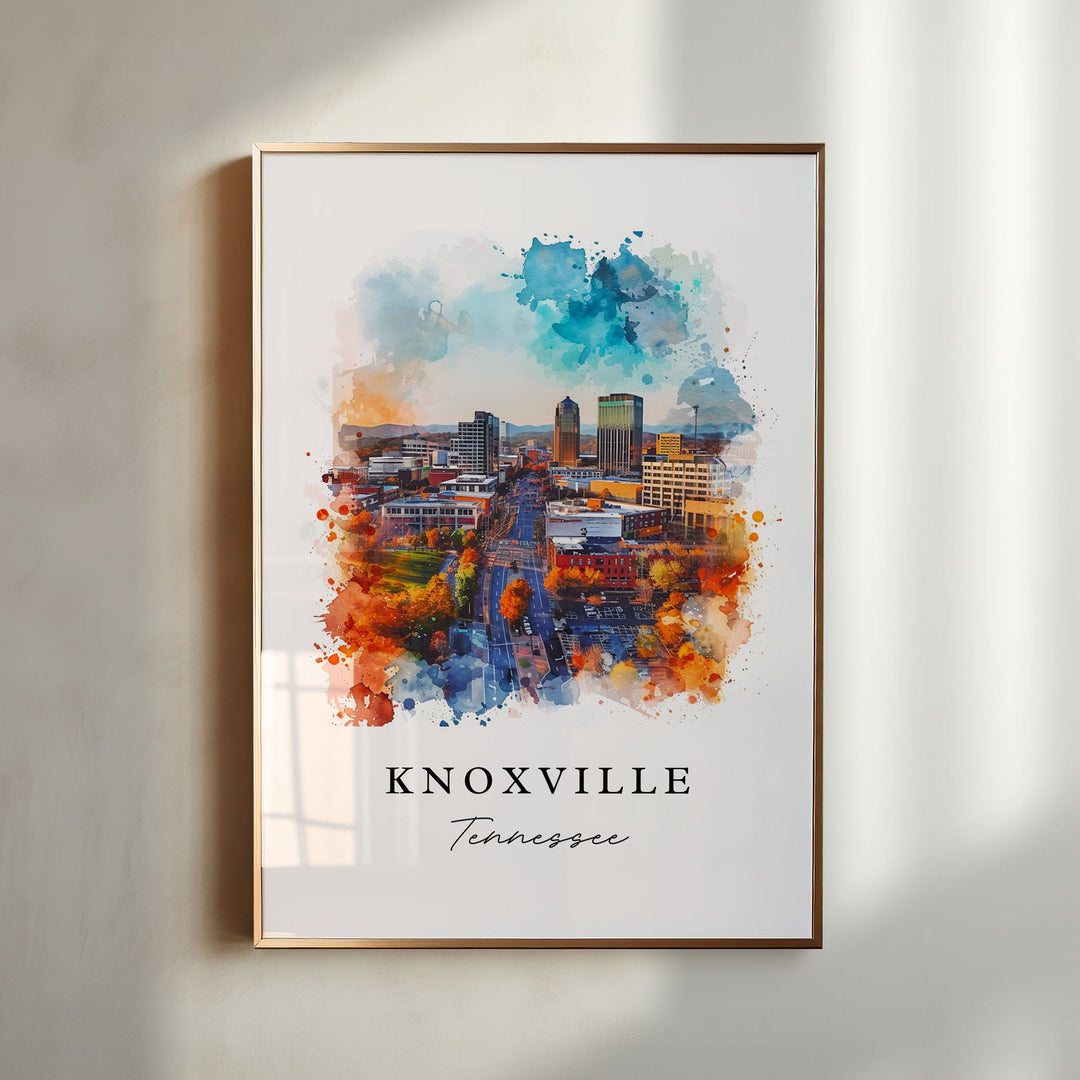 Knoxville TN wall art - Tennessee, Knoxville print, Knoxville Wedding gift, Birthday present, Custom Text, Perfect Gift