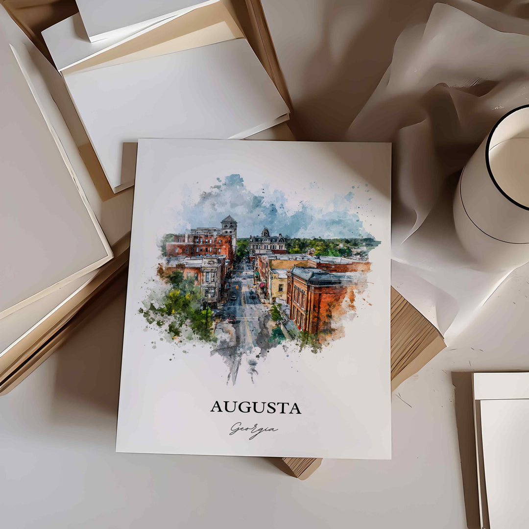 Augusta, Georgia – Watercolor Art Print