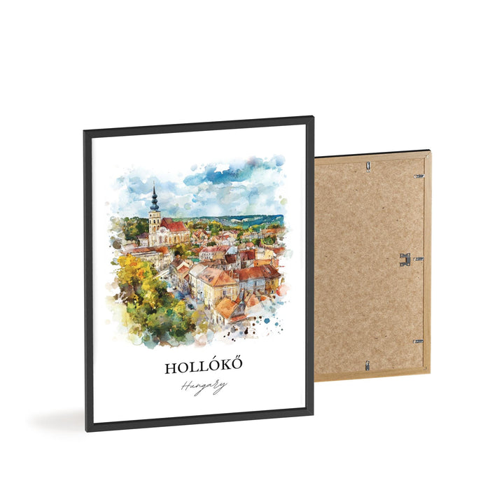 Holloko Hungary Wall Art, Hungary Print, Hungary Watercolor Art, Holloko Gift, Travel Print, Travel Poster, Housewarming Gift