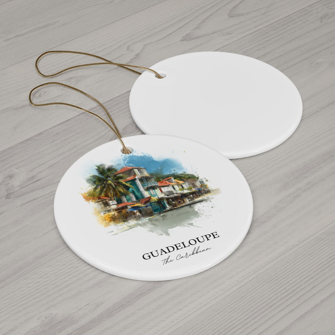 Guadeloupe Wall Art, Caribbean Print, Guadeloupe Watercolor Art, Guadeloupe Gift, Travel Print, Travel Poster, Housewarming Gift