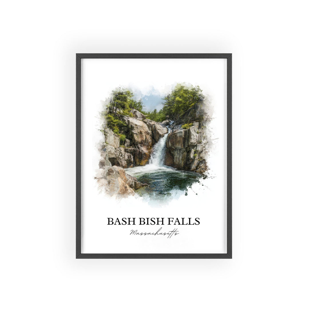 Bash Bish Falls Wall Art, Taconic Mountains Print, Massachusetts Art, Bash Bish Falls Gift, Travel Print, Travel Poster, Housewarming Gift
