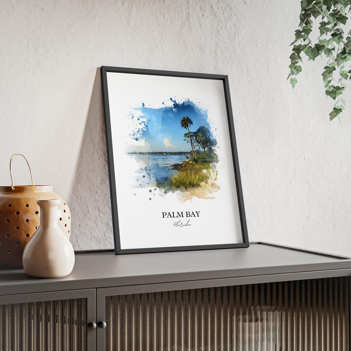 Palm Bay, Florida – Watercolor Art Print
