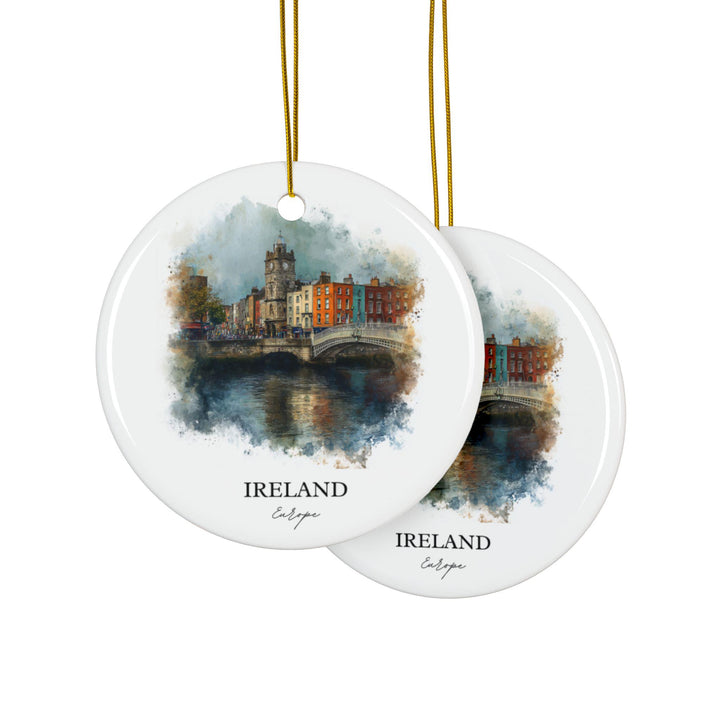 Ireland Ornament: Unique Ireland Souvenir, Ireland Xmas Decor, and Authentic Ireland Travel Gift