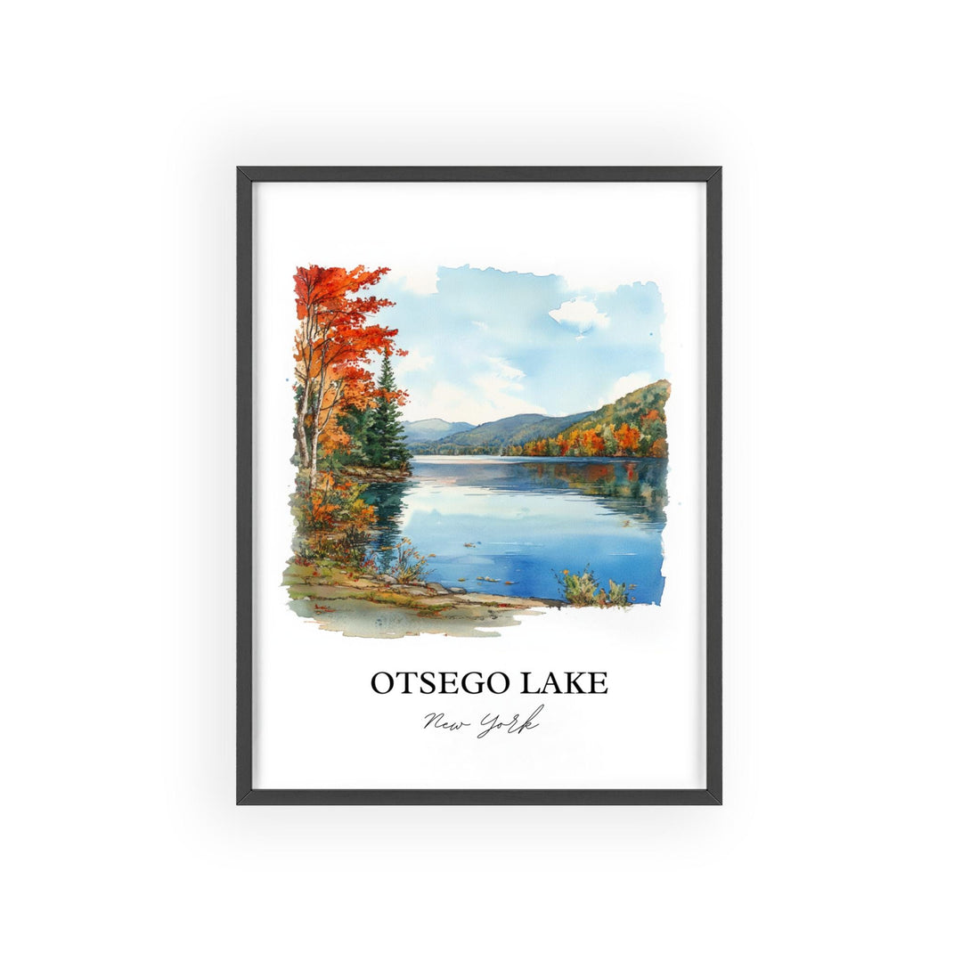 Otsego Lake Wall Art, Susquehanna River Print, Catskill Mountains Artwork, Otsego Lake Gift, Travel Print, Travel Poster, Housewarming Gift