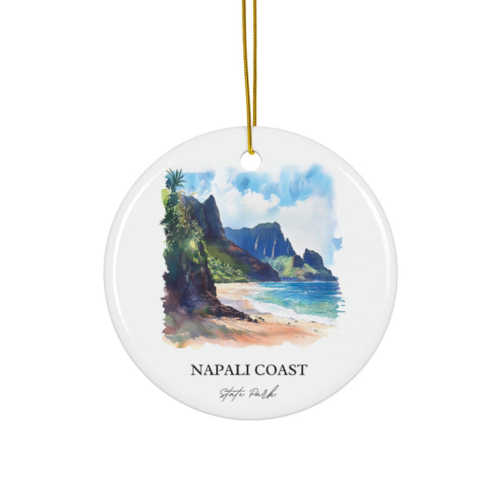 Napali Coast Hawaii Ornament: Unique Kauai Souvenir, Kauai Hawaii Xmas Decor, and Authentic Napali Coast Hawaii Gift