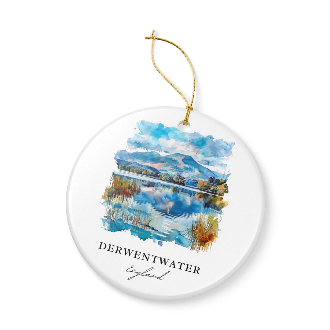 Derwentwater Ornament: Unique Lake District Souvenir, England Xmas Decor, and Authentic Derwentwater Gift