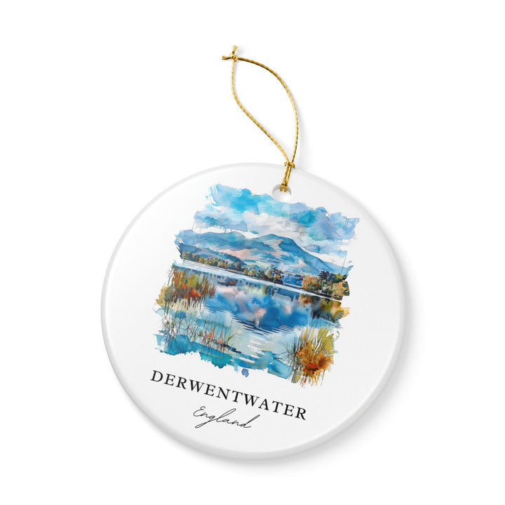 Derwentwater Ornament: Unique Lake District Souvenir, England Xmas Decor, and Authentic Derwentwater Gift