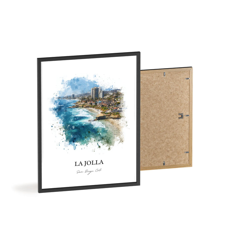 La Jolla, California – Watercolor Art Print