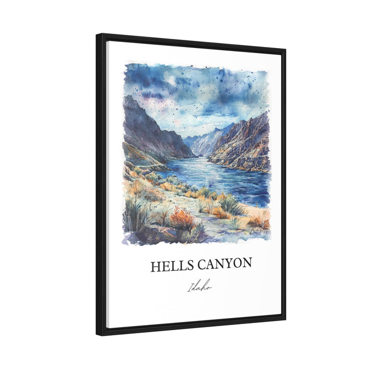 Hells Canyon Wall Art, Wallowa County OR Print, Idaho Watercolor Art, Hells Canyon Gift, Travel Print, Travel Poster, Housewarming Gift