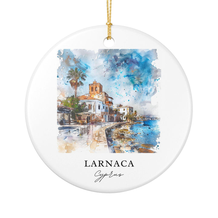 Larnaca Ornament: Unique Larnaca Cyprus Souvenir, Cyprus Xmas Decor, and Authentic Cyprus Gift