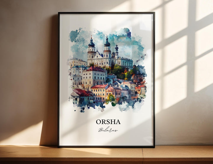 Orsha, Belarus – Watercolor Art Print