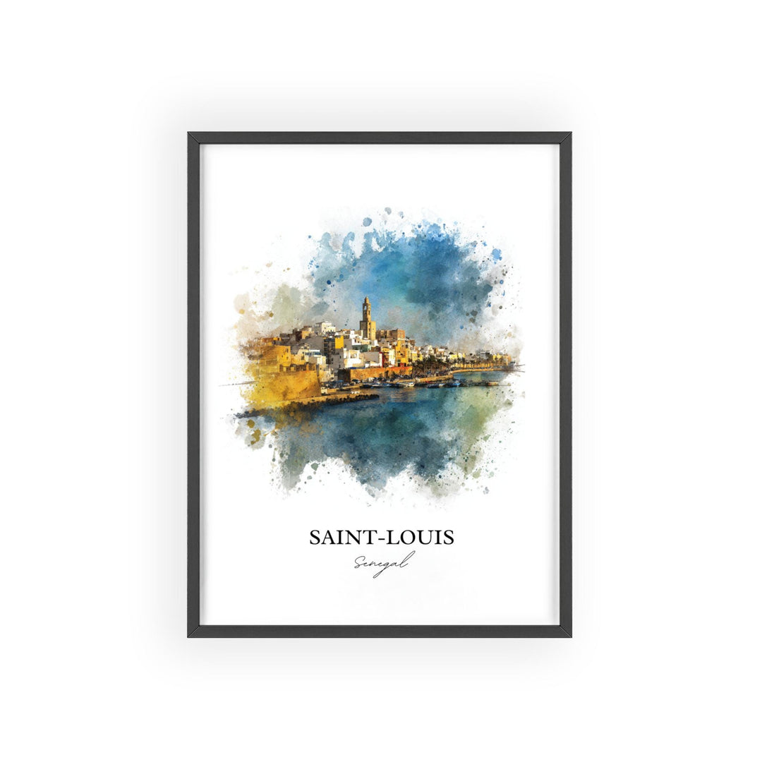 Saint-Louis, Senegal – Watercolor Art Print