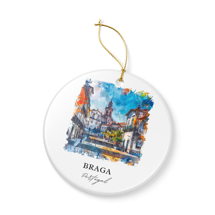 Braga, Portugal Ornament: Unique Braga Souvenir, Braga Portugal Xmas Decor, and Authentic Portugal Gift
