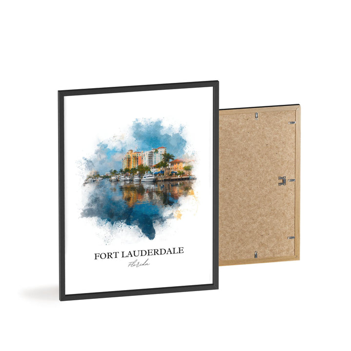 Fort Lauderdale, Florida – Watercolor Art Print