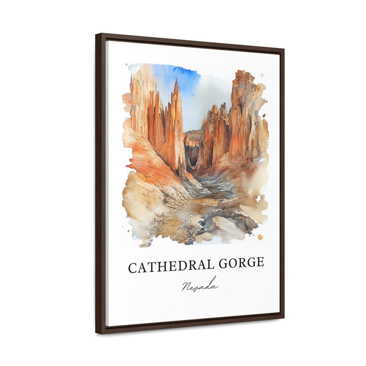 Cathedral Gorge, Nevada, USA – Watercolor Art Print