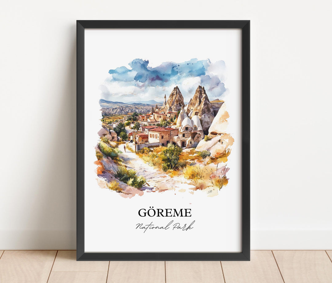Göreme, Turkey – Watercolor Art Print