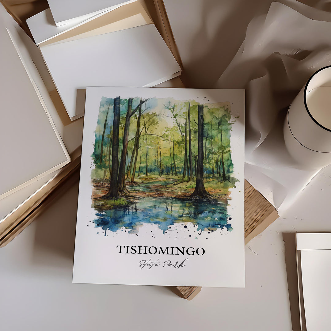 Tishomingo State Park Art, Tishomingo Print, Mississippi Artwork, Tishomingo State Park Gift, Travel Print, Travel Poster, Housewarming Gift