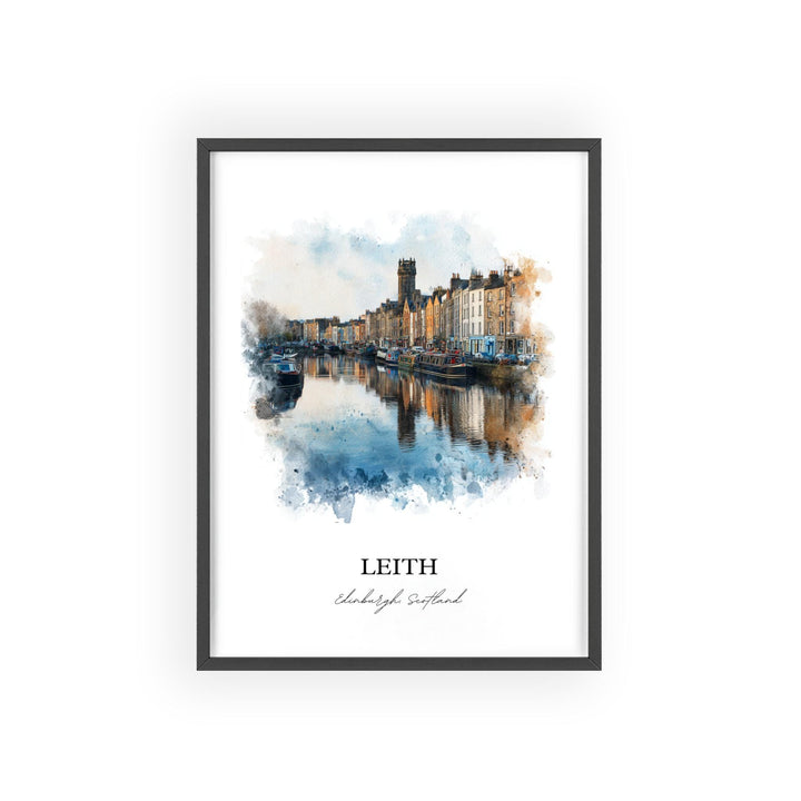 Leith, Scotland – Watercolor Art Print