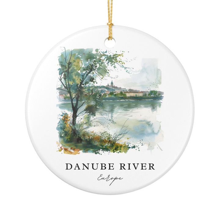 Danube River Ornament: Unique Danube River Souvenir, Danube River Xmas Decor, and Authentic Danube River Gift