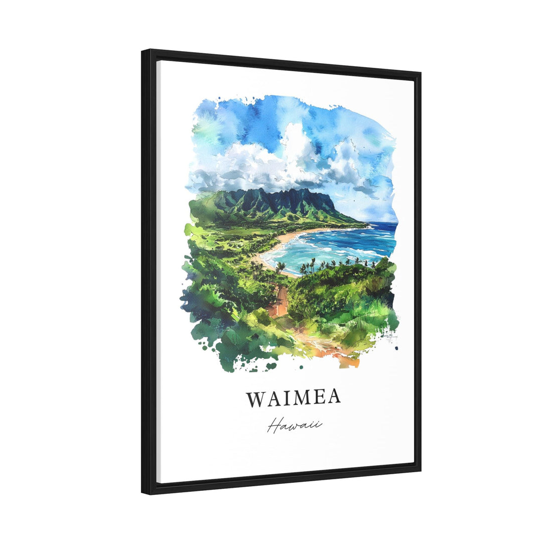 Waimea Hawaii Wall Art, Waimea Print, Waimea Hawaii Watercolor Art, Waimea Gift, Kohala Coast Travel Poster, Housewarming Gift