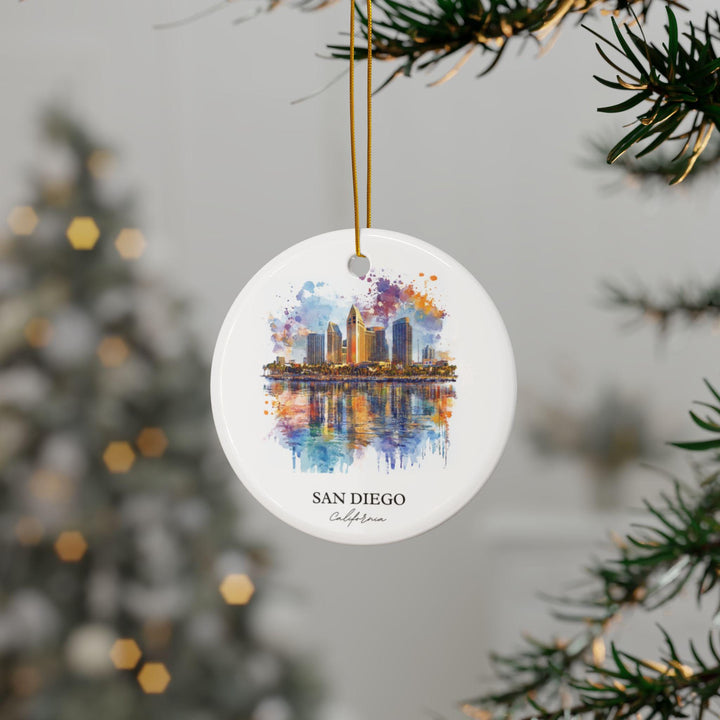 San Diego California Ornament: Unique San Diego Souvenir, San Diego Xmas Decor, and Authentic San Diego CA Gift