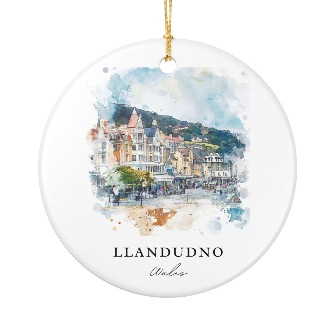 Llandudno Ornament: Unique Llandudno Souvenir, Wales Xmas Decor, and Authentic Wales Gift