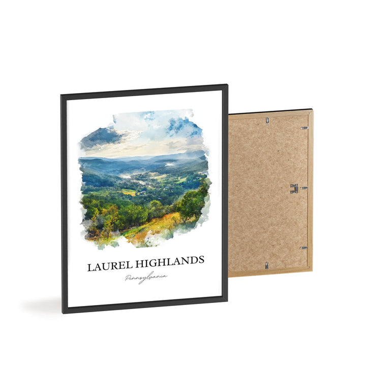 Laurel Highlands Wall Art, Fayette County Print, Pennsylvania Artwork, Laurel Highlands Gift, Travel Print, Travel Poster, Housewarming Gift