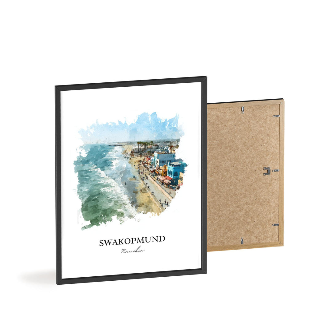 Swakopmund, Namibia – Watercolor Art Print