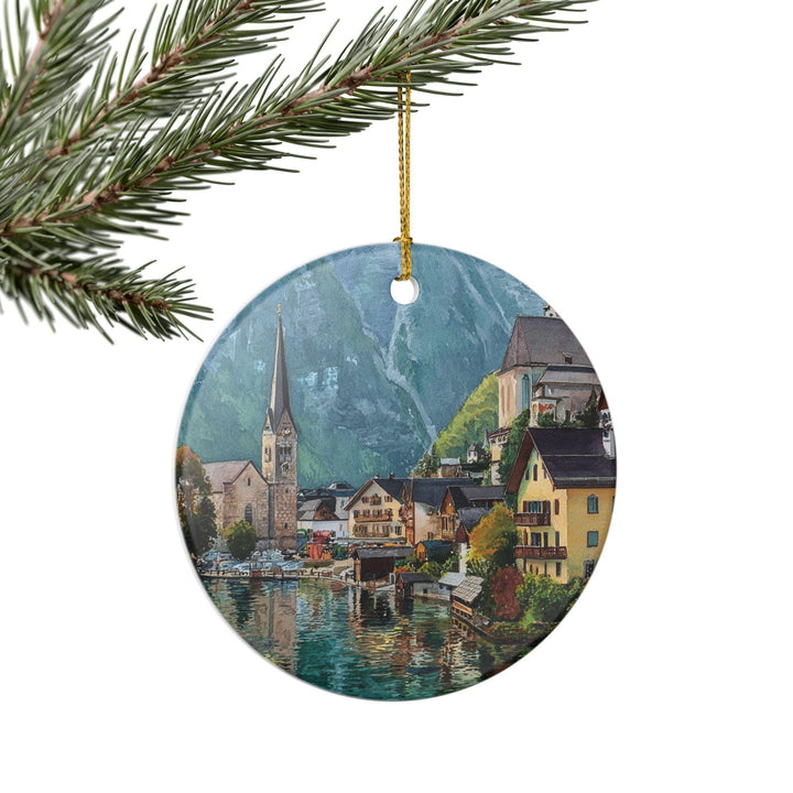 Hallstatt Austria Ornament: Unique Hallstatt Souvenir, Hallstatt Xmas Decor, and Authentic Hallstatt Austria Gift