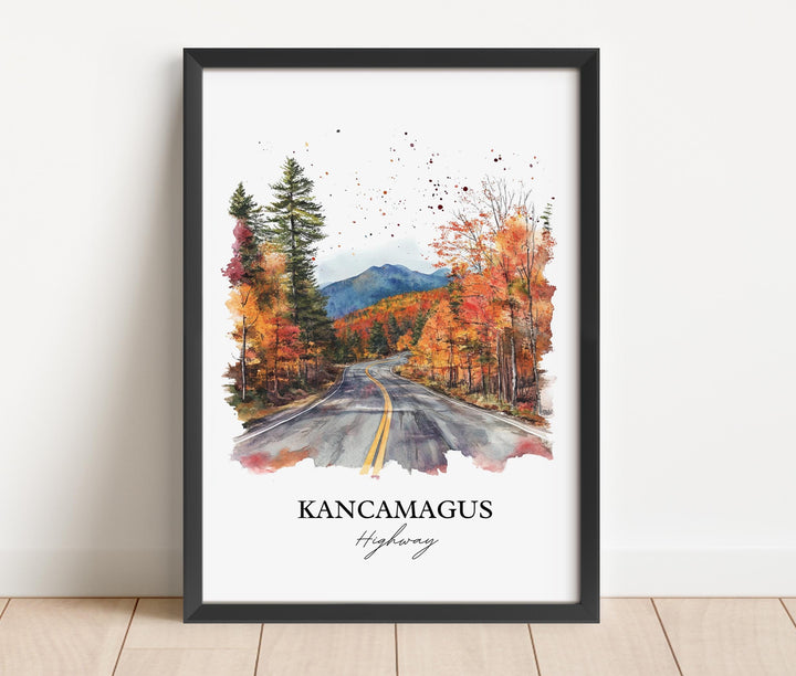 Kancamagus Highway Art, White Mountains NH Print, New Hampshire Artwork, Kancamagus Hwy Gift, Travel Print, Travel Poster, Housewarming Gift
