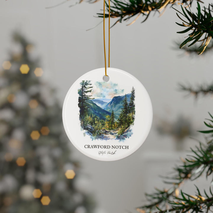 Crawford Notch Ornament: Unique Crawford Notch State Park Souvenir, New Hampshire Xmas Decor, and Authentic NH Gift