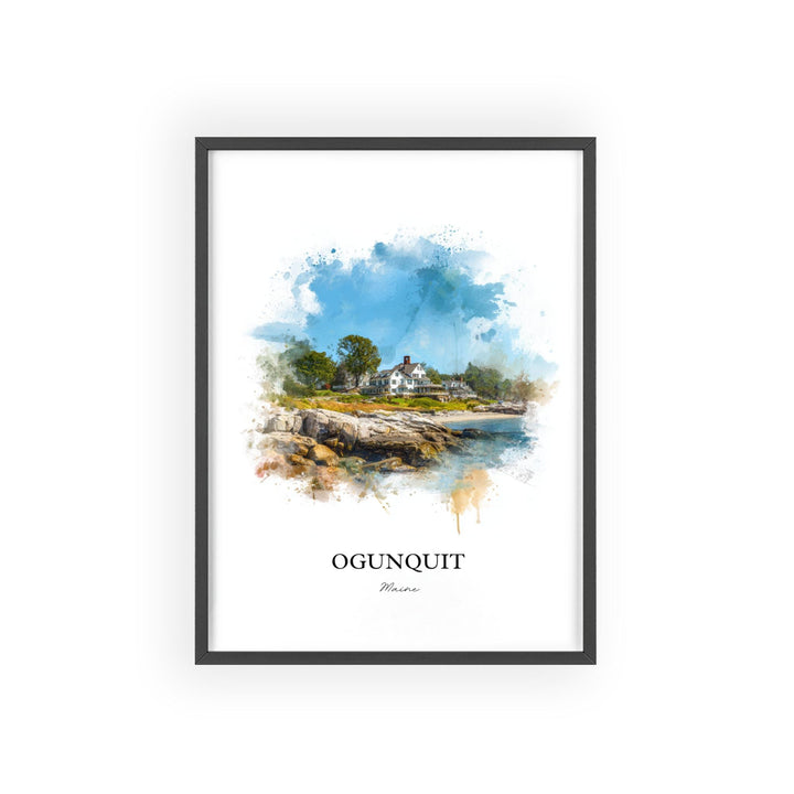 Ogunquit, Maine – Watercolor Art Print